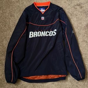 Broncos NFL Vintage Wind Jacket- Like Brand New- Size Medium